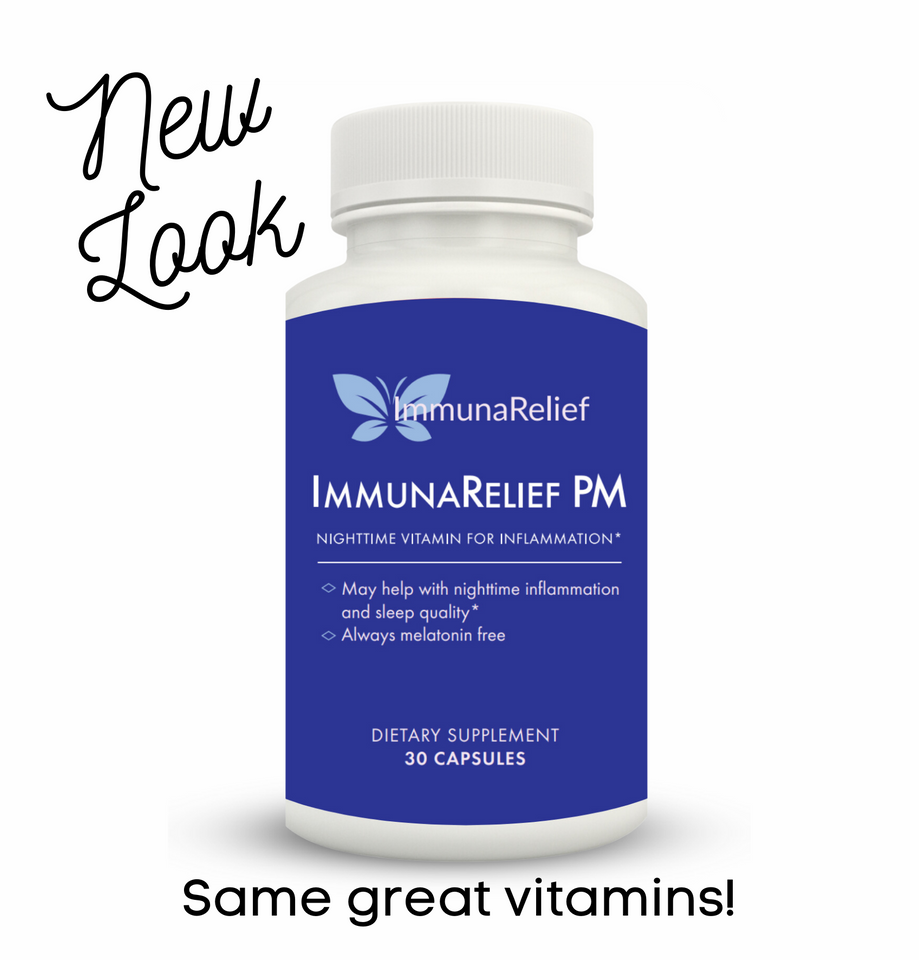 ImmunaRelief PM Nighttime Sleep Aid Vitamins for Autoimmune Disease and Inflammation | ImmunaRelief Vitamins