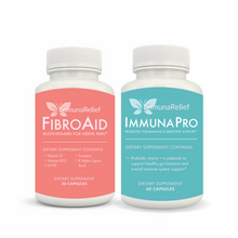 Load image into Gallery viewer, FibroAid &amp; ImmunaPro Bundle for Fibromyalgia, Neuropathy &amp; Chronic Fatigue Syndrome
