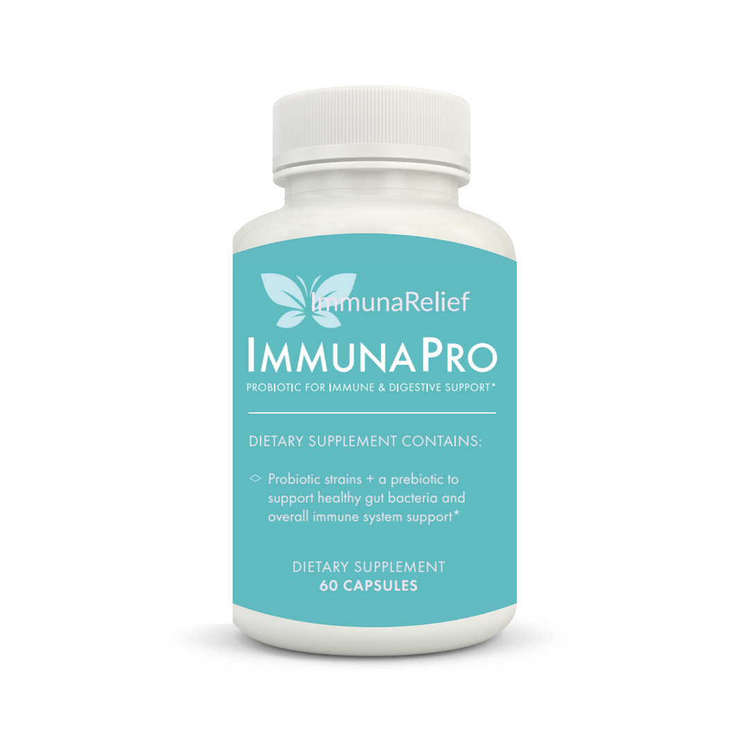 ImmunaRelief ImmunaPro Probiotics for autoimmune disease | Lupus, rheumatoid arthritis, psoriatic arthritis, IBS, crohns, sjogren's syndrome