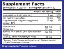 Cargar imagen en el visor de la galería, ImmunaRelief PM (formerly LupaVita PM) nighttime sleep aid vitamin ingredients | Supplement facts panel
