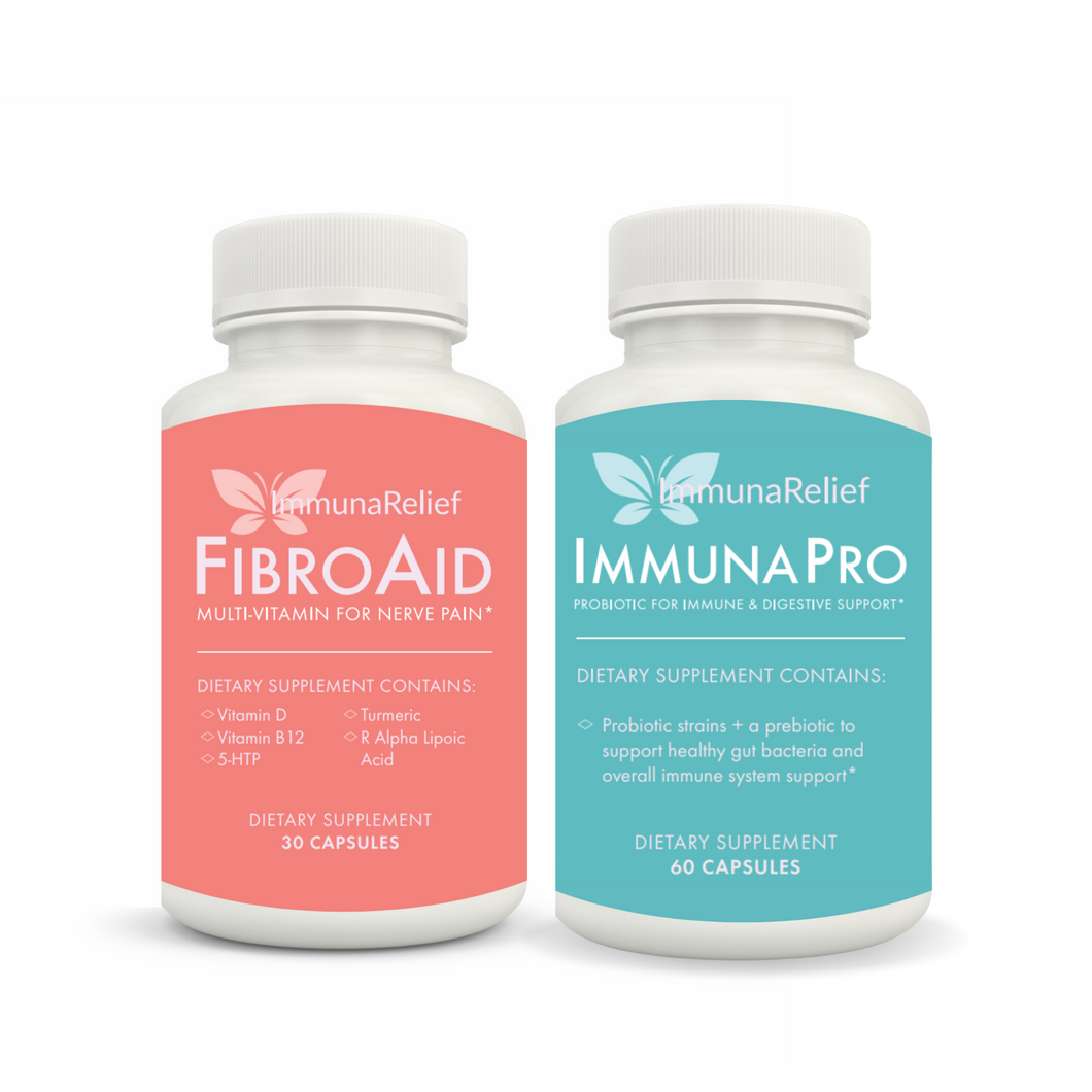Paquete FibroAid e ImmunaPro para fibromialgia, neuropatía y síndrome de fatiga crónica