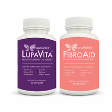 Cargar imagen en el visor de la galería, LupaVita &amp; FibroAid multivitamin bundle for lupus and fibromyalgia
